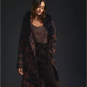 NWT. Anthropologie Jacquard Long Cardigan Sweater. Size Medium